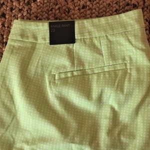 Lime Check print Ankle pant  Plus size 22 NWT